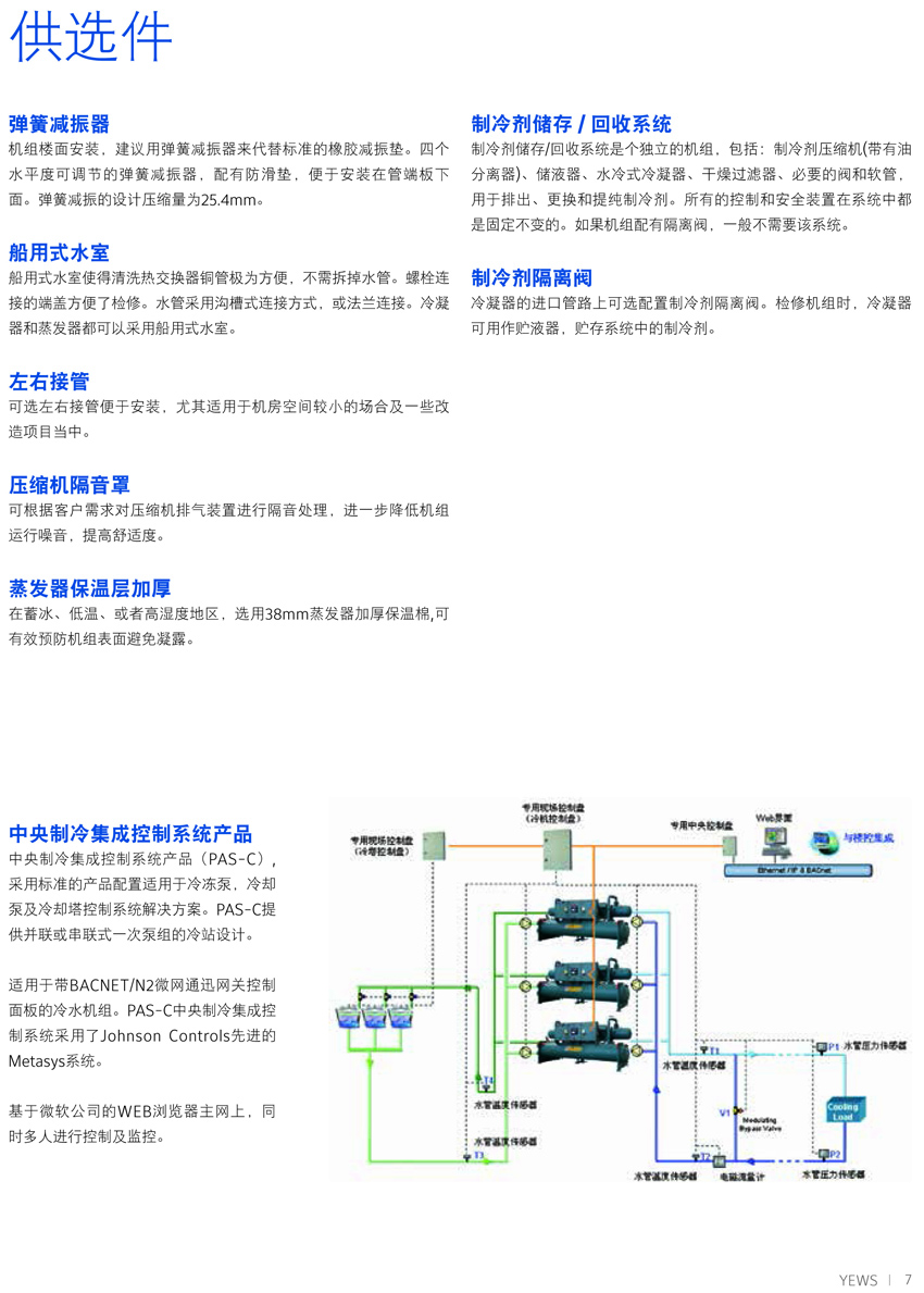 約克YEWS水冷螺桿機(jī)組概述4 約克YEWS水冷螺桿機(jī)組概述4